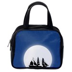 Boat Silhouette Moon Sailing Classic Handbag (One Side) Front