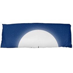 Boat Silhouette Moon Sailing Body Pillow Case (dakimakura)