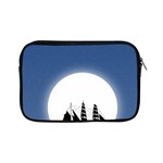 Boat Silhouette Moon Sailing Apple iPad Mini Zipper Cases Front