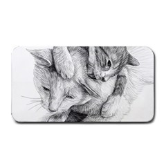 Cat Drawing Art Medium Bar Mats