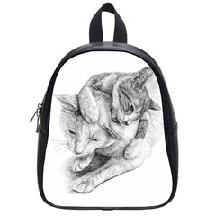 Cat Drawing Art School Bag (small) by HermanTelo