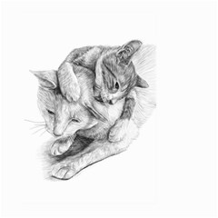 Cat Drawing Art Large Garden Flag (two Sides)