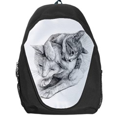 Cat Drawing Art Backpack Bag by HermanTelo