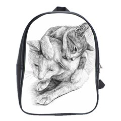 Cat Drawing Art School Bag (xl)