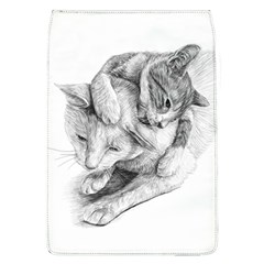 Cat Drawing Art Removable Flap Cover (l)