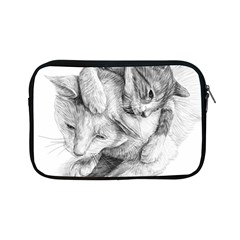 Cat Drawing Art Apple Ipad Mini Zipper Cases