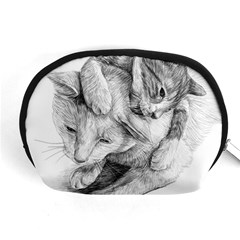 Cat Drawing Art Accessory Pouch (medium)