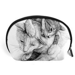 Cat Drawing Art Accessory Pouch (large)