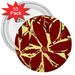 Flowery Fire 3  Buttons (10 Pack)  by Janetaudreywilson