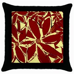 Flowery Fire Throw Pillow Case (black) by Janetaudreywilson