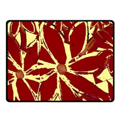 Flowery Fire Double Sided Fleece Blanket (small)  by Janetaudreywilson