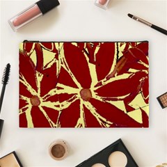 Flowery Fire Cosmetic Bag (large) by Janetaudreywilson