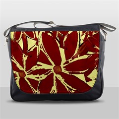 Flowery Fire Messenger Bag by Janetaudreywilson