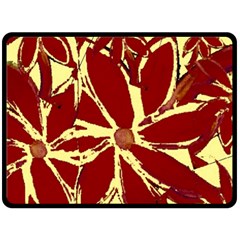 Flowery Fire Double Sided Fleece Blanket (large)  by Janetaudreywilson