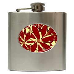 Flowery Fire Hip Flask (6 Oz) by Janetaudreywilson