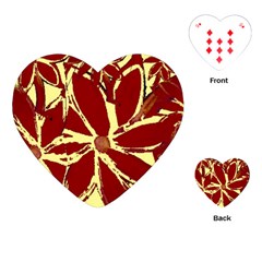 Flowery Fire Playing Cards Single Design (heart) by Janetaudreywilson