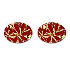 Flowery Fire Cufflinks (oval) by Janetaudreywilson