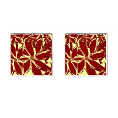 Flowery Fire Cufflinks (square) by Janetaudreywilson