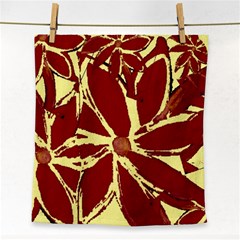 Flowery Fire Face Towel by Janetaudreywilson