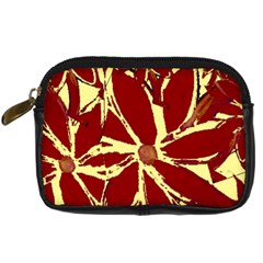 Flowery Fire Digital Camera Leather Case by Janetaudreywilson