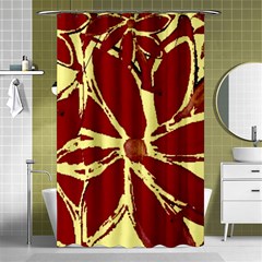 Flowery Fire Shower Curtain 48  X 72  (small)  by Janetaudreywilson