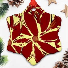 Flowery Fire Ornament (snowflake) by Janetaudreywilson