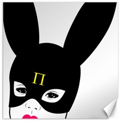 Bunny Girl Mask Canvas 12  X 12  by infopablo00