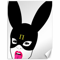 Bunny Girl Mask Canvas 12  X 16  by infopablo00