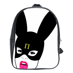 Bunny Girl Mask School Bag (large) by infopablo00