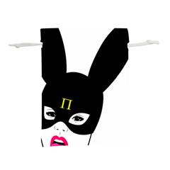 Bunny Girl Mask Lightweight Drawstring Pouch (m)