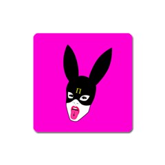 Bunny Girl Mask Magnet (square) by infopablo00