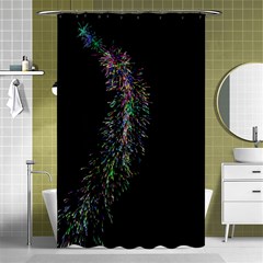 Galaxy Space Shower Curtain 48  X 72  (small)  by Sabelacarlos