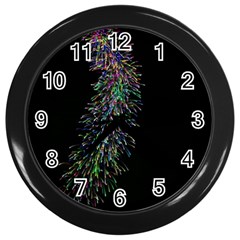 Galaxy Space Wall Clock (black) by Sabelacarlos