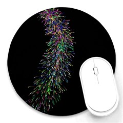 Galaxy Space Round Mousepads by Sabelacarlos