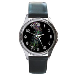 Galaxy Space Round Metal Watch by Sabelacarlos