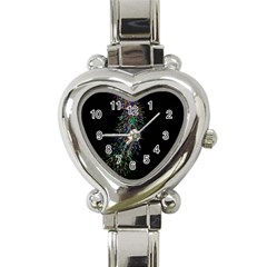 Galaxy Space Heart Italian Charm Watch by Sabelacarlos