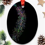 Galaxy Space Oval Ornament (Two Sides) Front