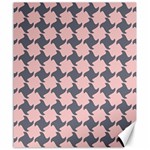 Retro Pink And Grey Pattern Canvas 20  x 24  19.57 x23.15  Canvas - 1