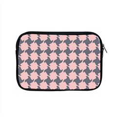 Retro Pink And Grey Pattern Apple Macbook Pro 15  Zipper Case by MooMoosMumma