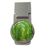 In the forest the fullness of spring, green, Money Clips (Round)  Front