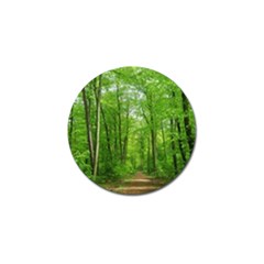 In The Forest The Fullness Of Spring, Green, Golf Ball Marker by MartinsMysteriousPhotographerShop