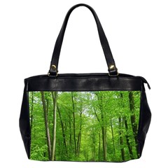 In The Forest The Fullness Of Spring, Green, Oversize Office Handbag (2 Sides) by MartinsMysteriousPhotographerShop