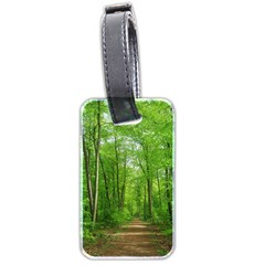 In The Forest The Fullness Of Spring, Green, Luggage Tag (two Sides)