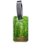 In the forest the fullness of spring, green, Luggage Tag (two sides) Front