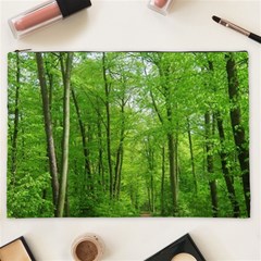 In The Forest The Fullness Of Spring, Green, Cosmetic Bag (xxl)