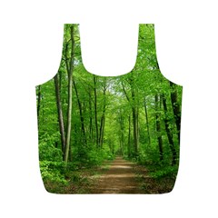 In The Forest The Fullness Of Spring, Green, Full Print Recycle Bag (m) by MartinsMysteriousPhotographerShop