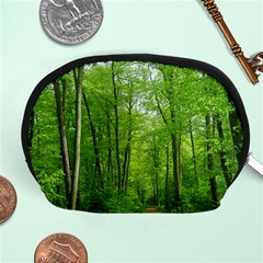 In The Forest The Fullness Of Spring, Green, Accessory Pouch (medium) by MartinsMysteriousPhotographerShop