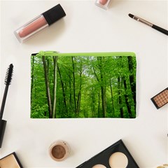 In The Forest The Fullness Of Spring, Green, Cosmetic Bag (xs) by MartinsMysteriousPhotographerShop