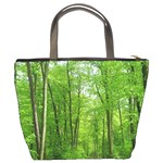 In the forest the fullness of spring, green, Bucket Bag Back