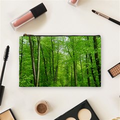 In The Forest The Fullness Of Spring, Green, Cosmetic Bag (medium)